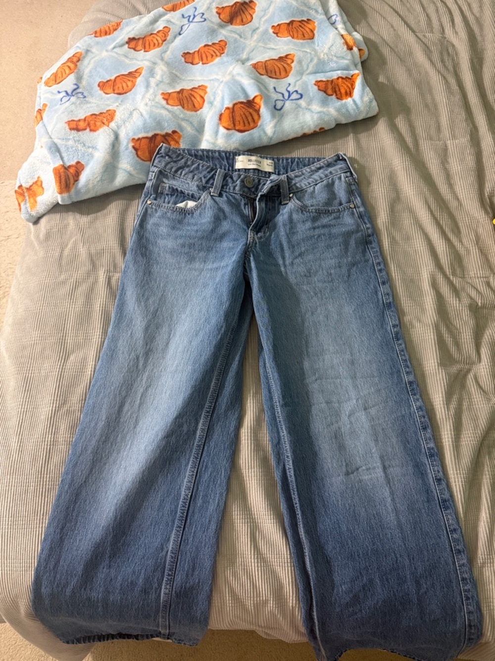 Hollister Light Blue Wide Leg Jeans